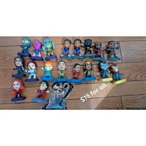 The Marvels McDonald's toys Avengers, black panther, iron man, etc